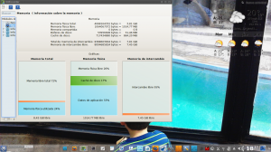 KInfocenter mostrando el uso de la memoria en Linux
